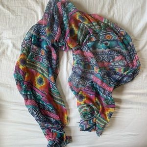 colorful tribal scarf